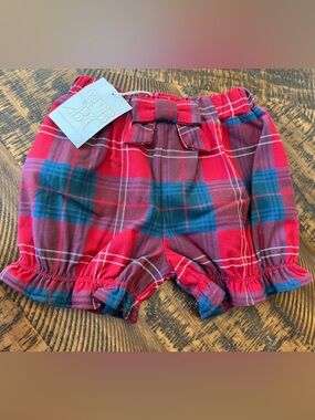 Beaufort Bonnet Company Girls plaid  shorts NWT size 3T